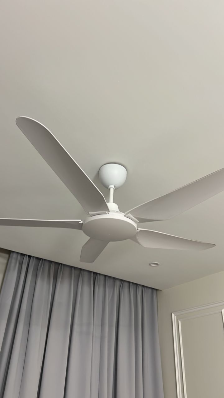 Ceiling fan installed